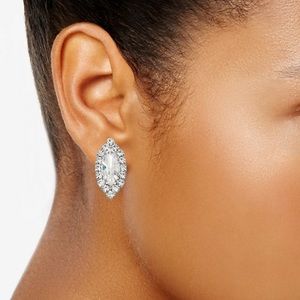 Napier Silver Tone Stud Earrings